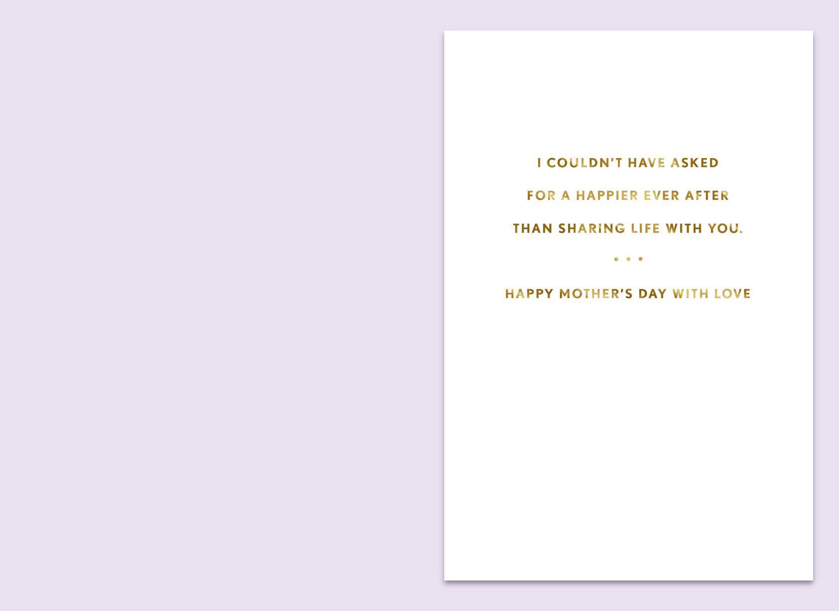 Happier Ever After Mother's Day Card from Husband