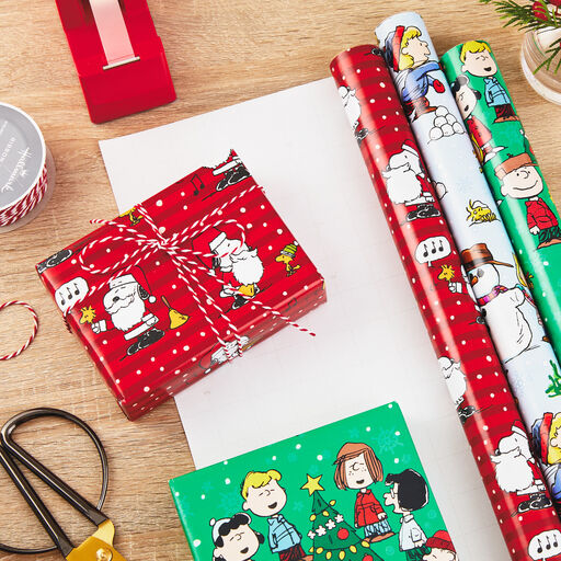 Peanuts® 3-Pack Christmas Wrapping Paper Assortment, 105 sq. ft., 