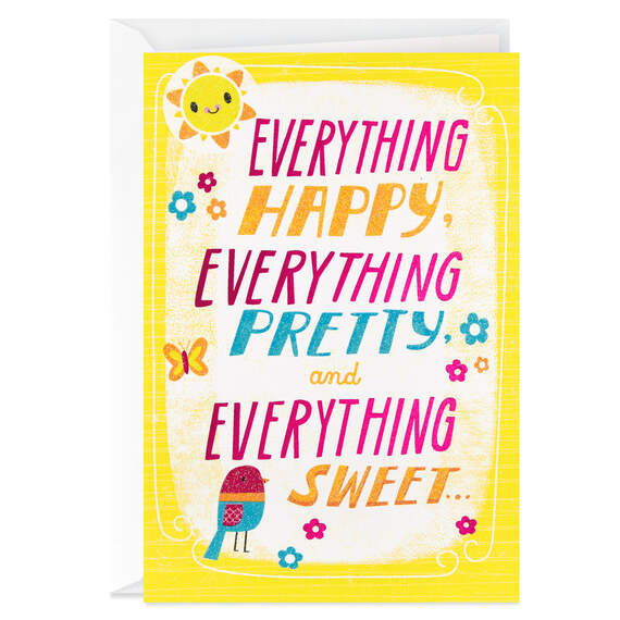 Everything Happy Sunshine and Flowers Mother's Day Card, , large image number 1