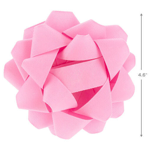 Pink Grosgrain Ribbon Gift Bow, 4.6", 