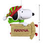 Peanuts® Sledding With Snoopy Personalized Ornament, , large image number 3