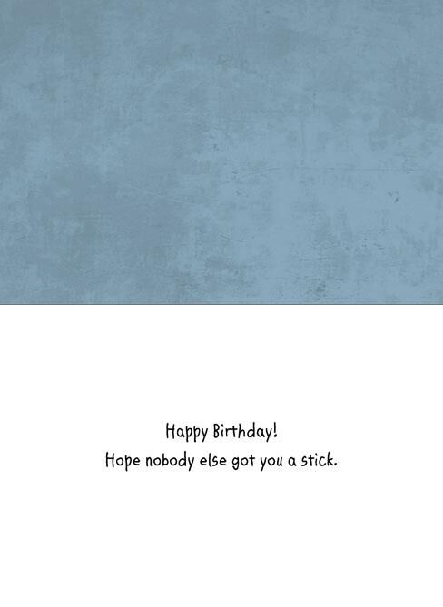 Stick Birthday Card