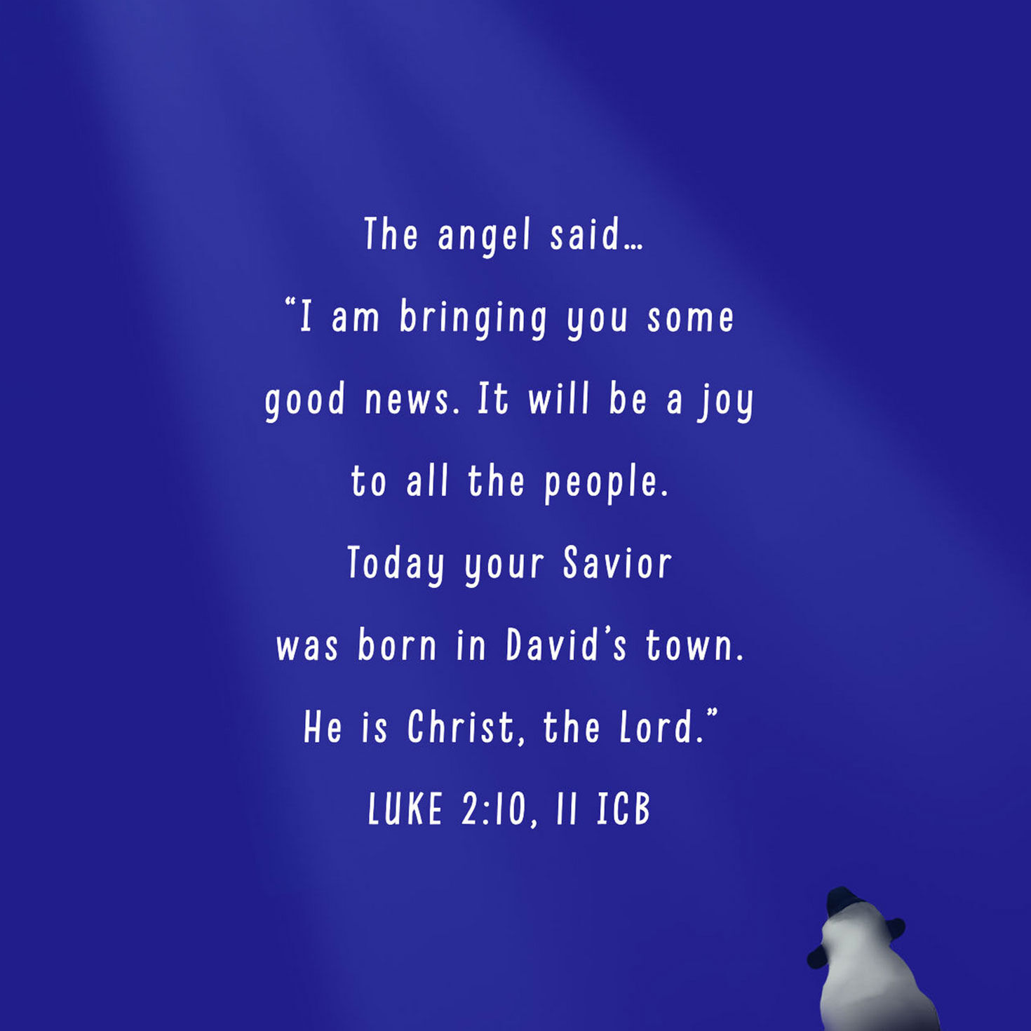 Shepherd Religious Christmas Card for Grandson Scripture image number 3