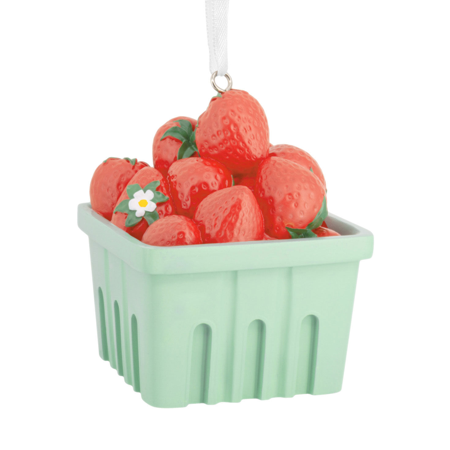 Strawberries Christmas Ornament Back image number 6