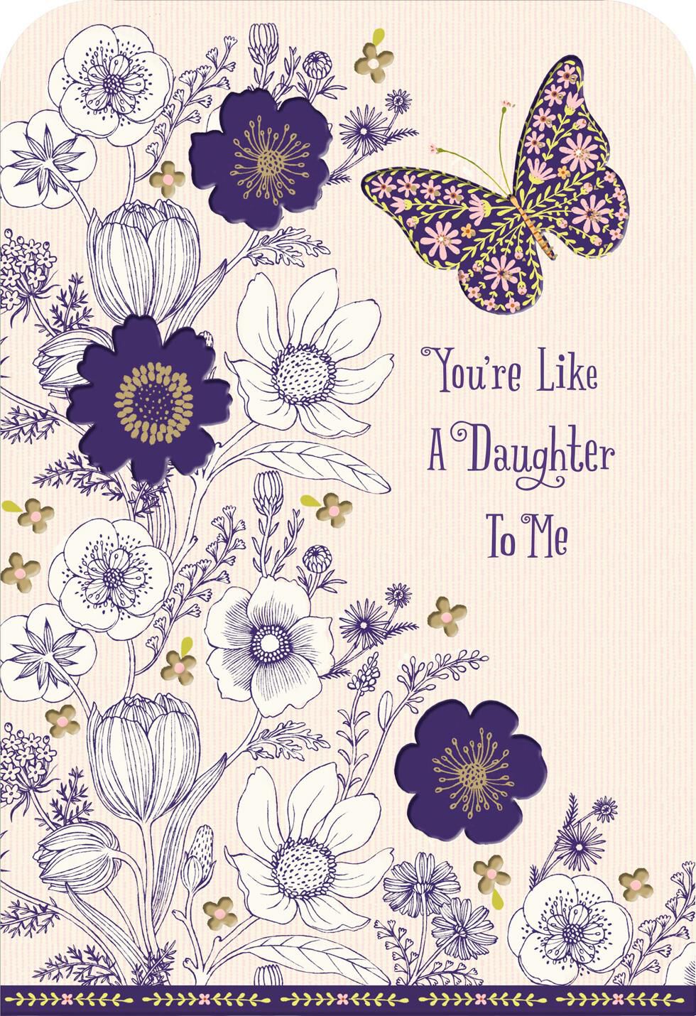 Like a Daughter Mother's Day Card