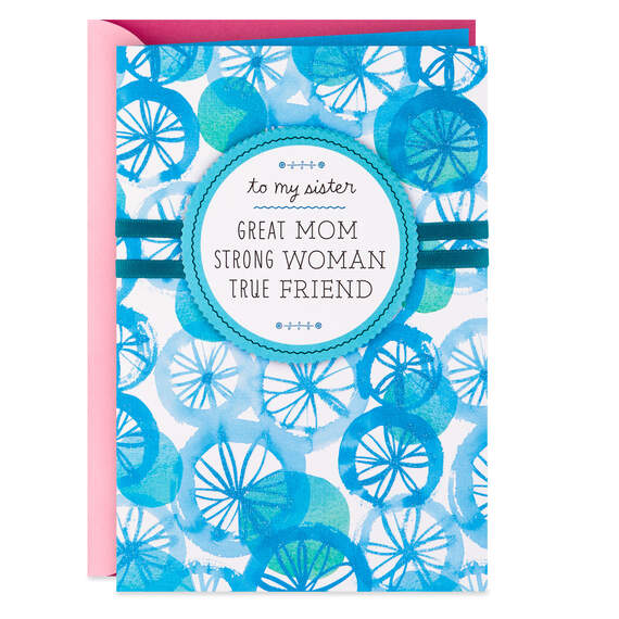 Strong Woman, True Friend Mother's Day Card for Sister, , large image number 1