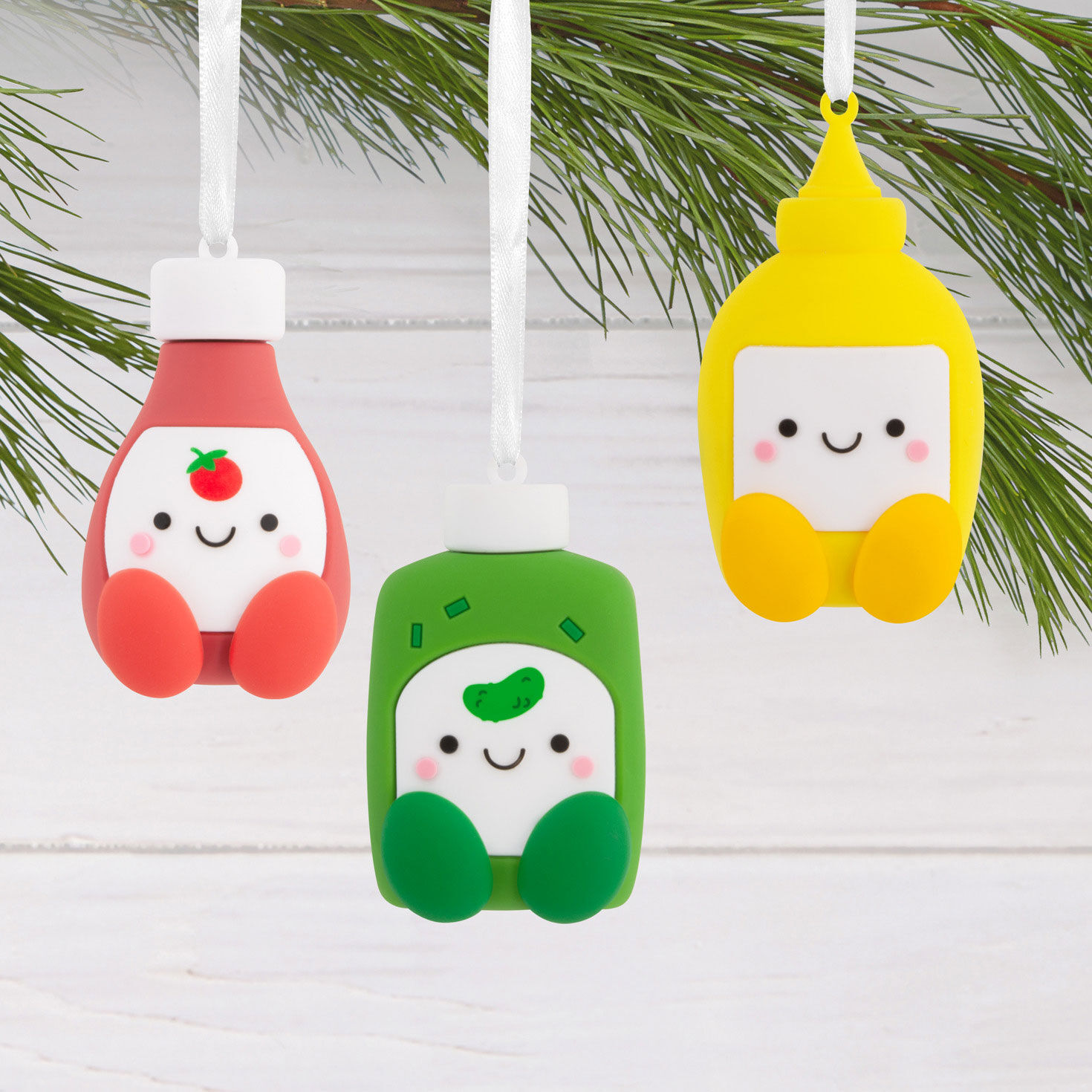 Better Together Ketchup, Mustard and Relish Magnetic Hallmark Ornaments, Set of 3, , large image number 2