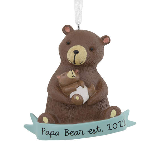Papa Bear New Dad 2022 Hallmark Ornament, , large image number 1
