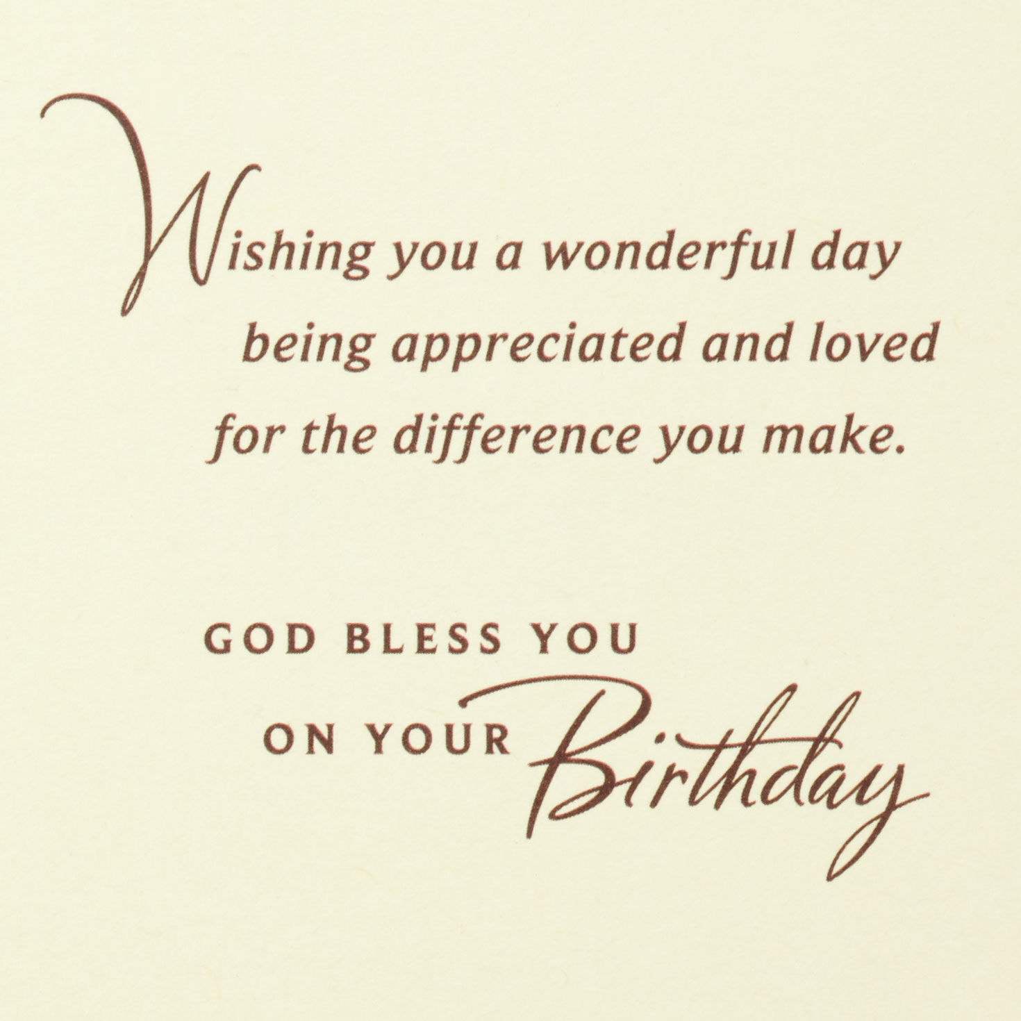 Green Woods Christian Birthday Card Sentiment image number 2