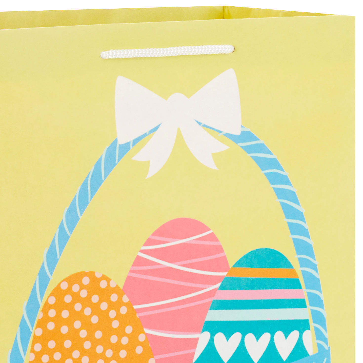 3-Pack Easter Bunny and Eggs Large Gift Bags Handle Detail image number 4