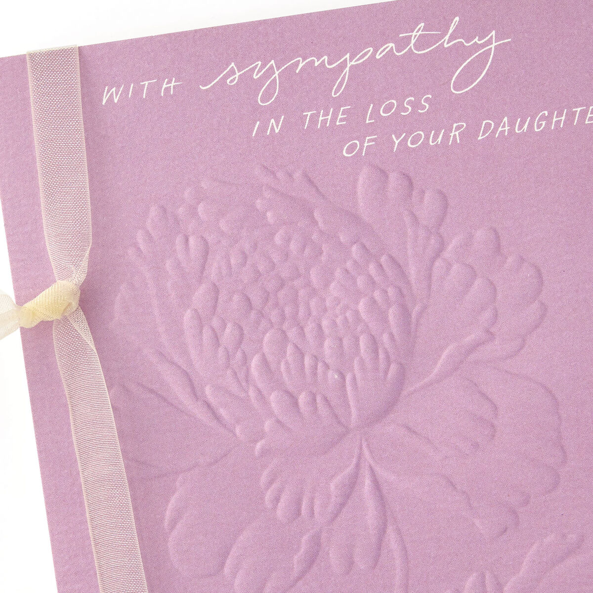 Lilac Flowers Sympathy Card for Loss of Daughter Greeting Cards Hallmark