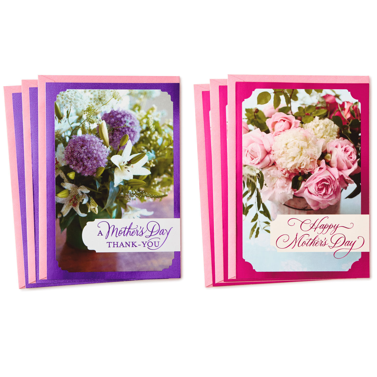 Spring Bouquets Mother's Day Cards, Pack of 6