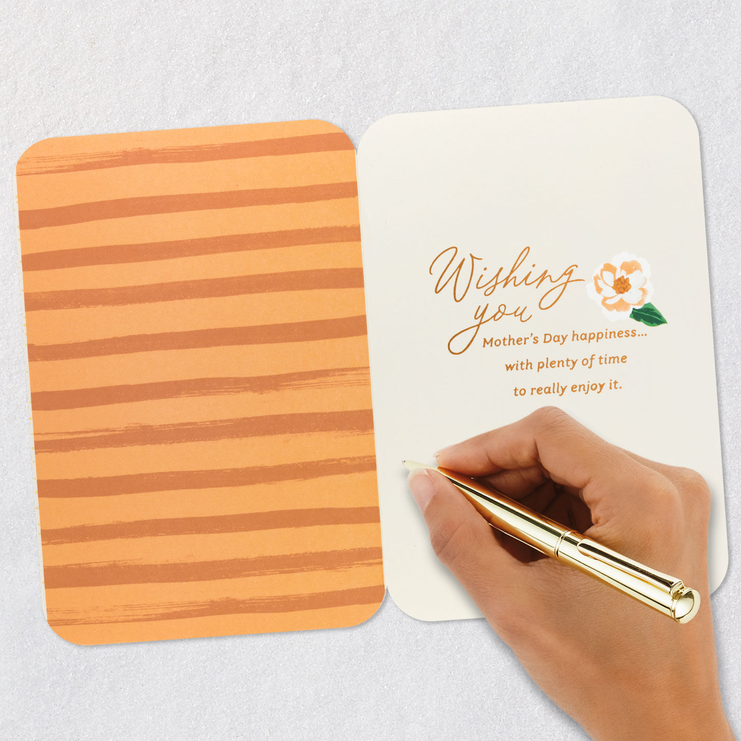 Book, Flower and Candle Mother's Day Card Signing card image number 6