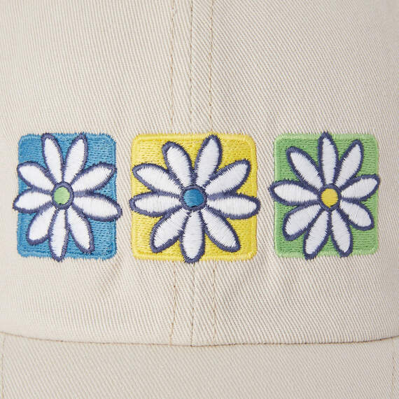 Life Is Good Boxed Daisies Beige Baseball Cap, , large image number 2