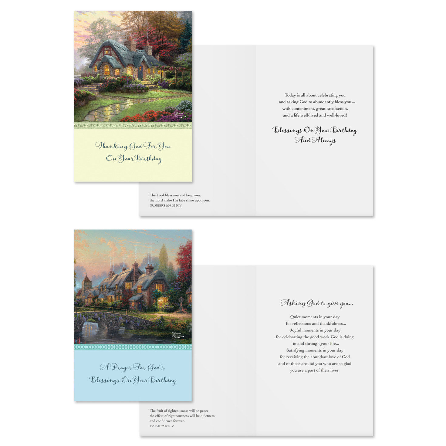 Thomas Kinkade DaySpring Birthday Cards Assortment Card Fronts  with Sentiments image number 3
