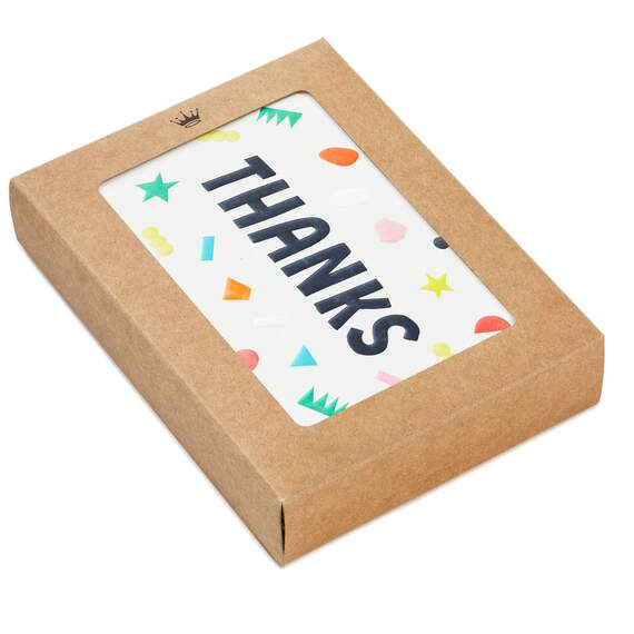 Scattered Confetti Boxed Blank Thank-You Notes, Pack of 24