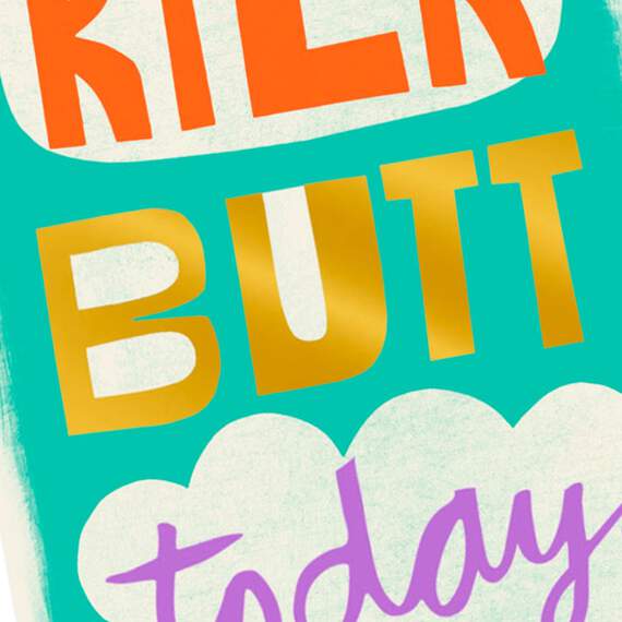 3.25" Mini Kick Butt Today Good Luck Card, , large image number 5