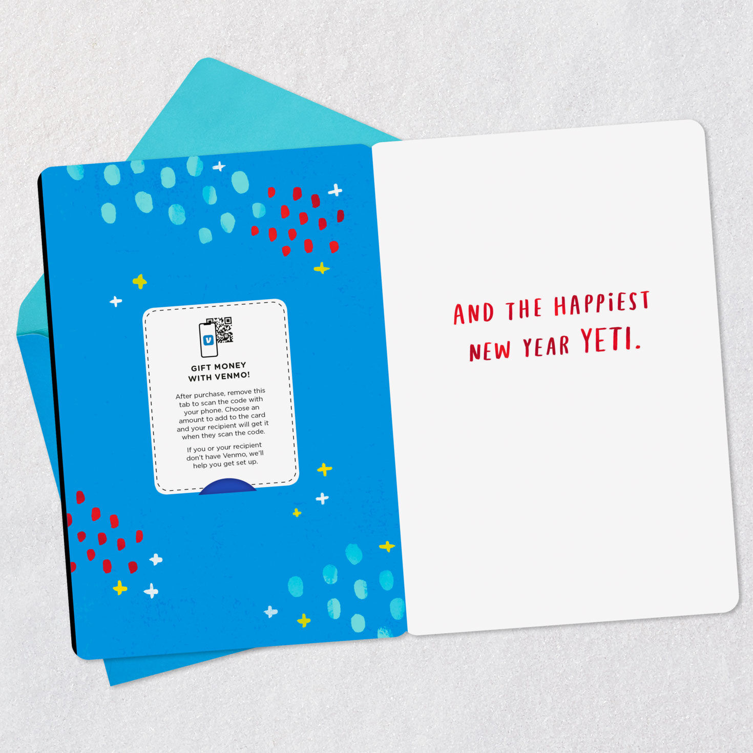 Happiest Holidays Yeti Venmo Holiday Card, , large image number 3