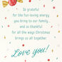 Holiday Ornaments Daughter Christmas Card Sentiment image number 2