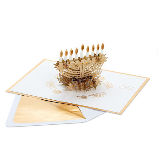 Season Full of Light 3D Pop-Up Hanukkah Card, 