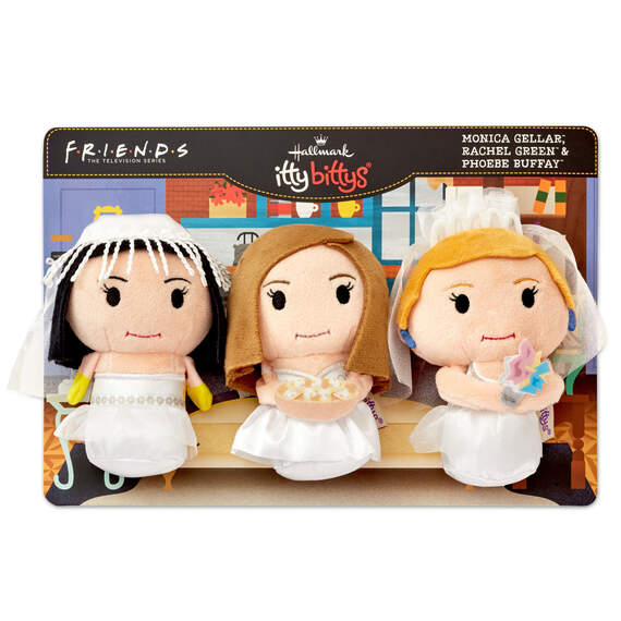 itty bittys® Friends Monica, Rachel and Phoebe in Wedding Dresses Plush, Set of 3, , large image number 3