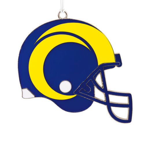 NFL Los Angeles Rams Football Helmet Metal Hallmark Ornament, 