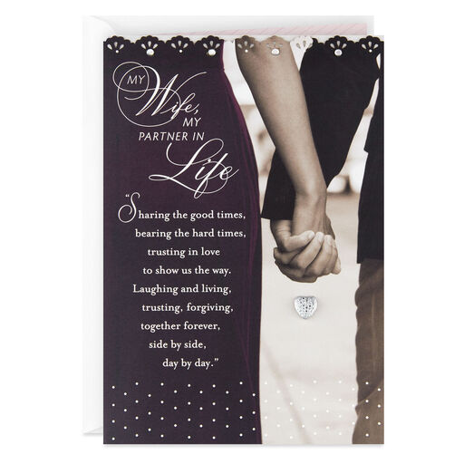 My Wife, My Partner in Life Anniversary Card, 
