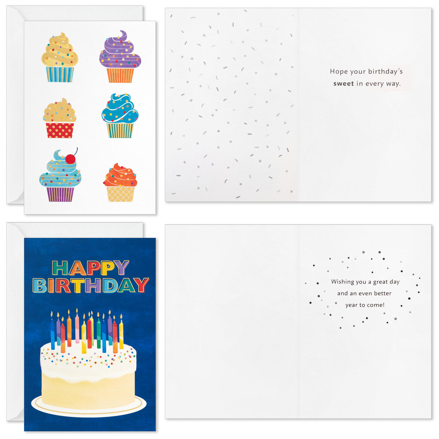 Cake and Candles Assorted Boxed Birthday Cards, Pack of 72, , large image number 4