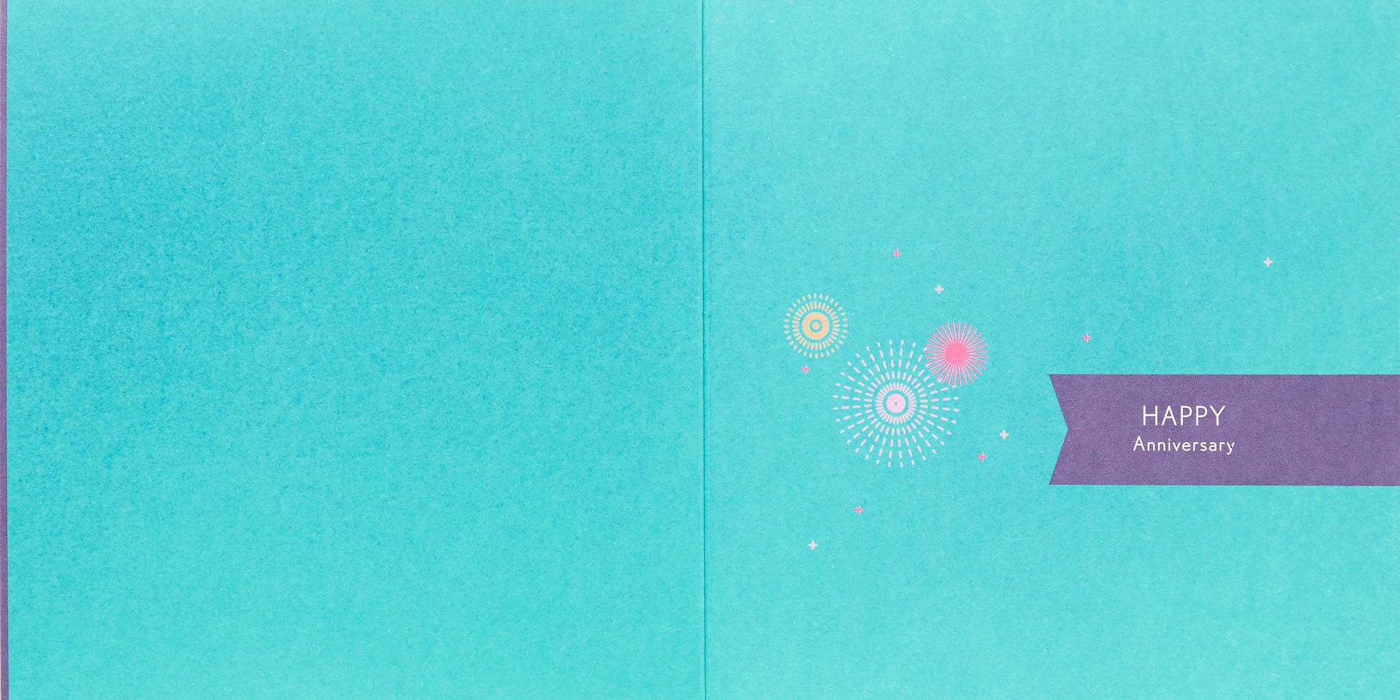 Fireworks Anniversary Card