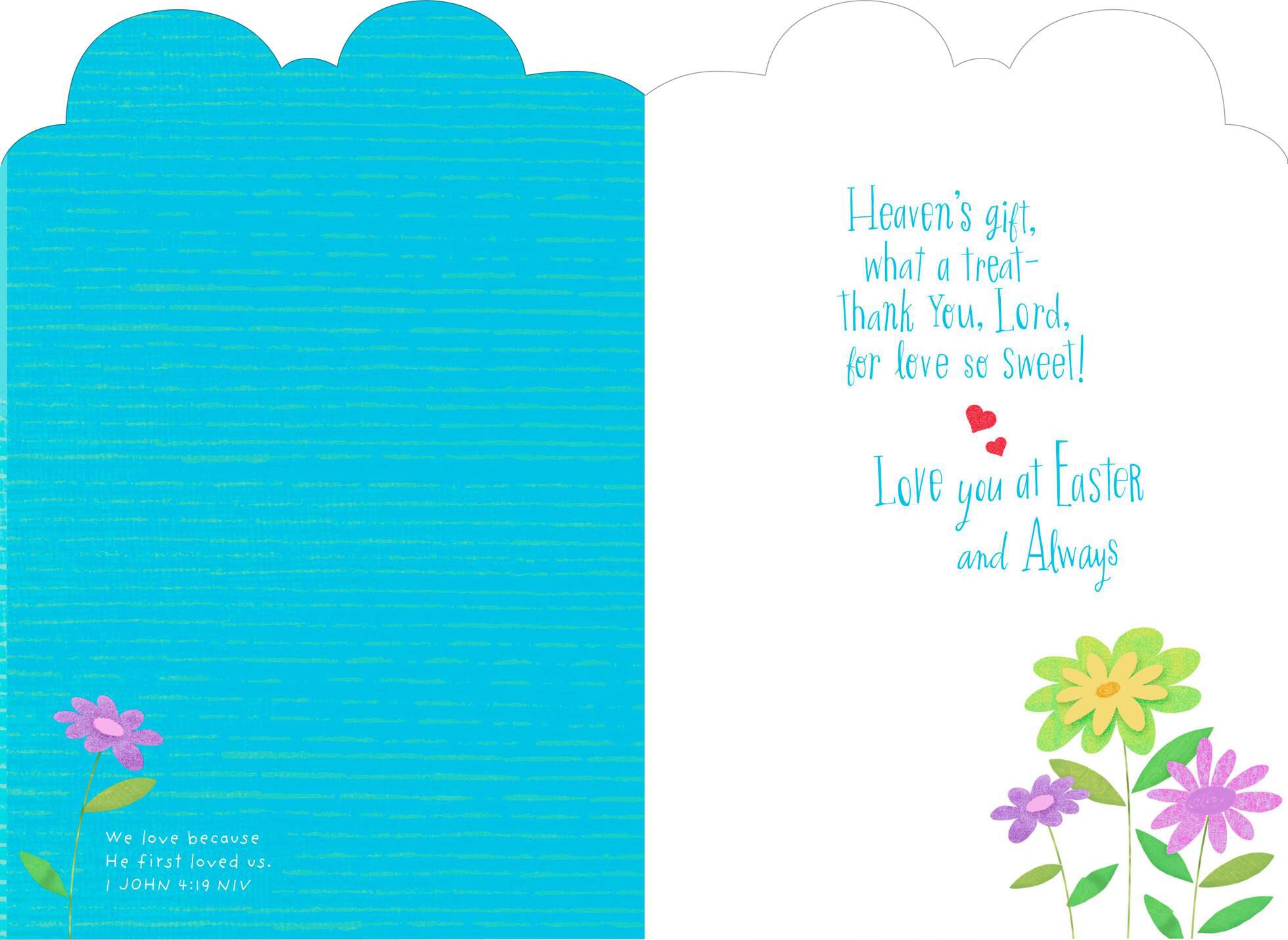 Love So Sweet Romantic Religious Easter Card