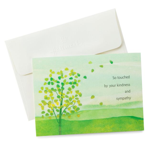 thank you for sympathy card