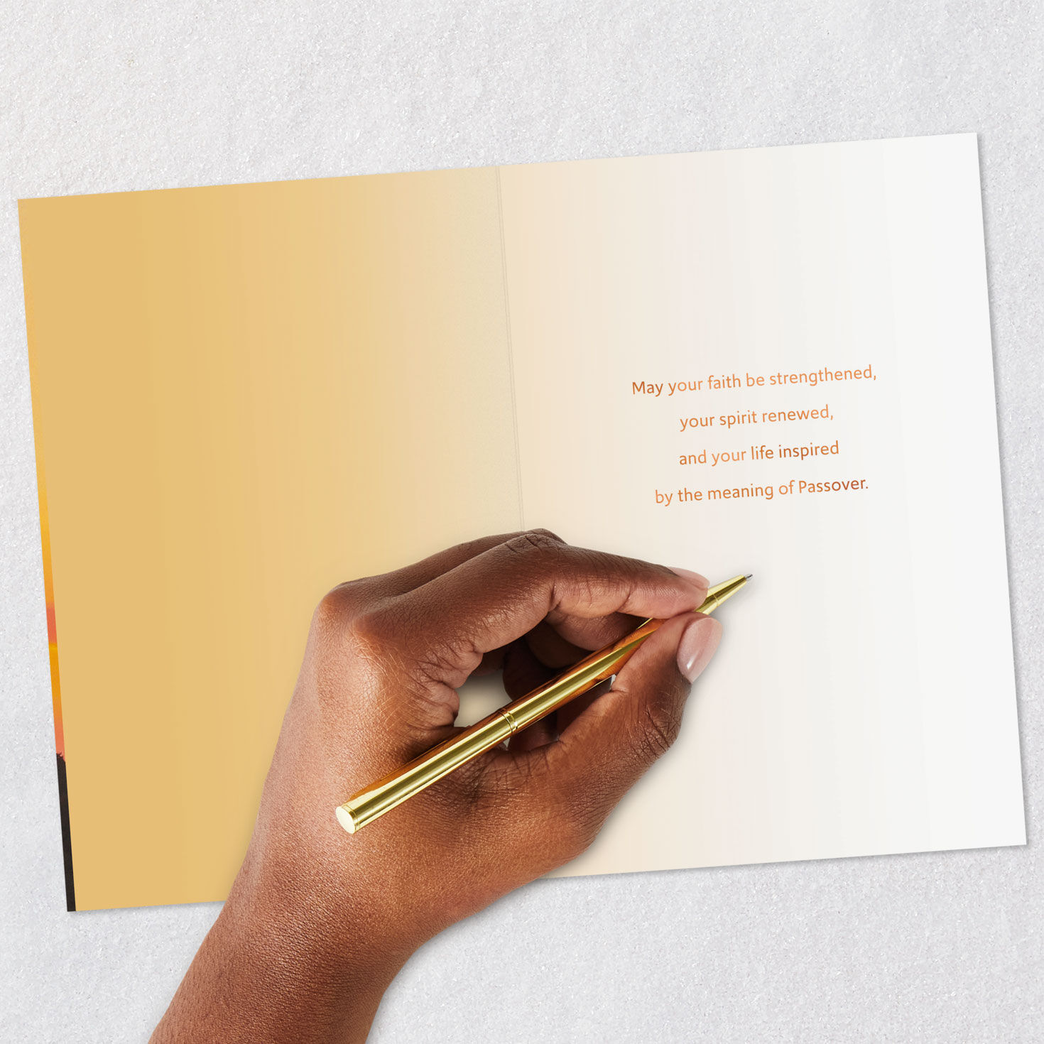 Sunset Landscape Passover Card Signing card image number 6