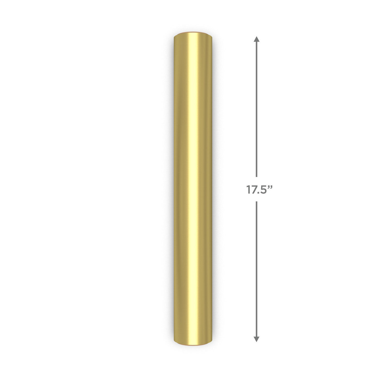 Gold Foil Holiday Wrapping Paper Mini Roll Measurement image number 5