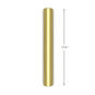 Gold Foil Holiday Wrapping Paper Mini Roll Measurement image number 5
