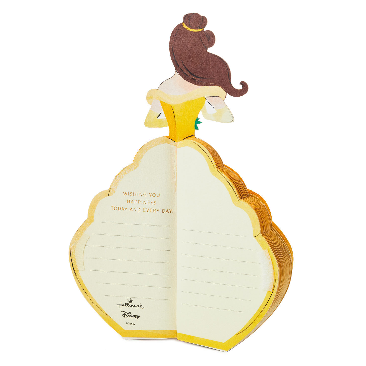 Disney Beauty and the Beast Belle Heart of Gold Honeycomb 3D Pop-Up Card, , large image number 3