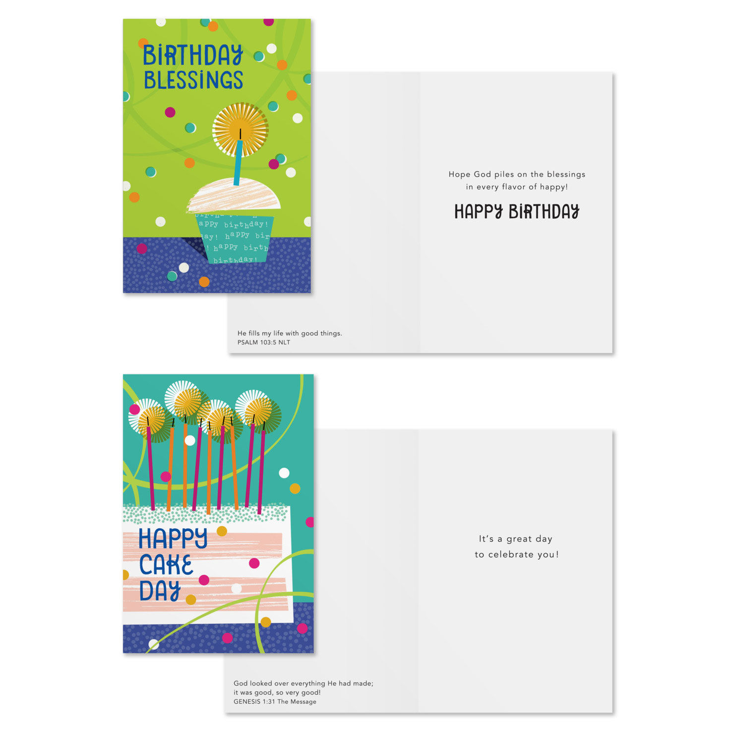 Oh Happy Day DaySpring Birthday Cards Assortment Card Front with Sentiment image number 4