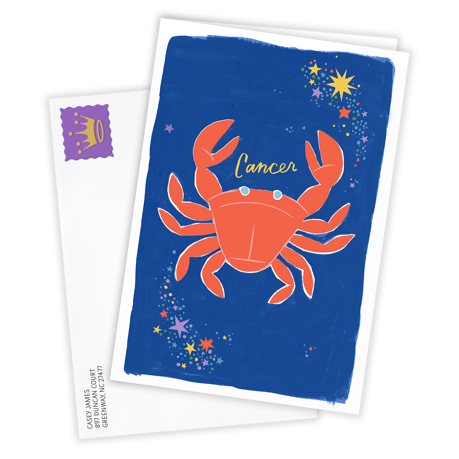 Bold and Bright Cancer Zodiac Custom Card for only USD 4.99 | Hallmark