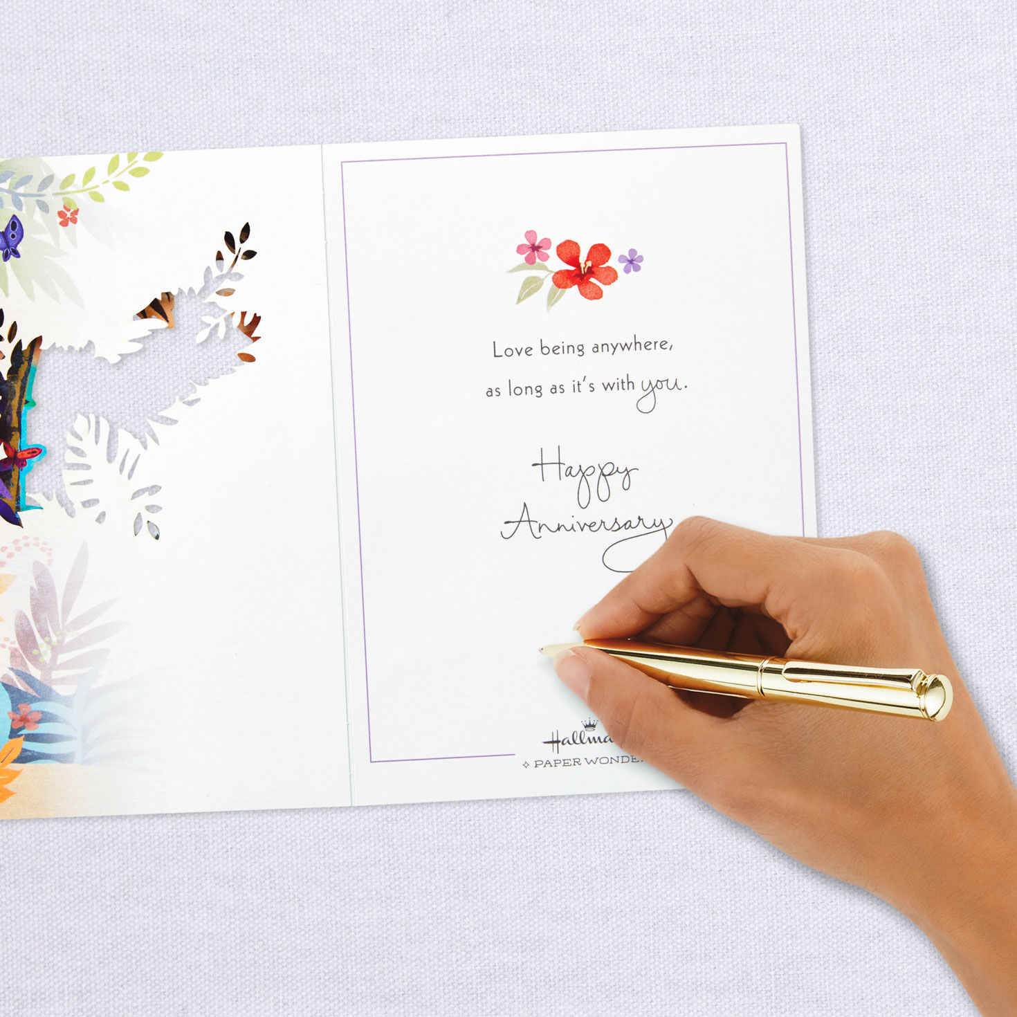 Love Anywhere With You 3D Pop-Up Anniversary Card, , large image number 7