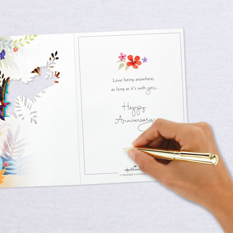 Love Anywhere With You 3D Pop-Up Anniversary Card, , large image number 7