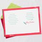 Festive Holiday Stockings Wife Christmas Card Open card with envelope image number 4