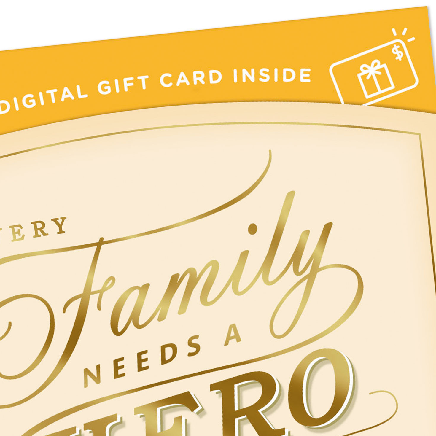 You're Our Family Hero Gift Card Greeting Father's Day Card for Dad, , large image number 4