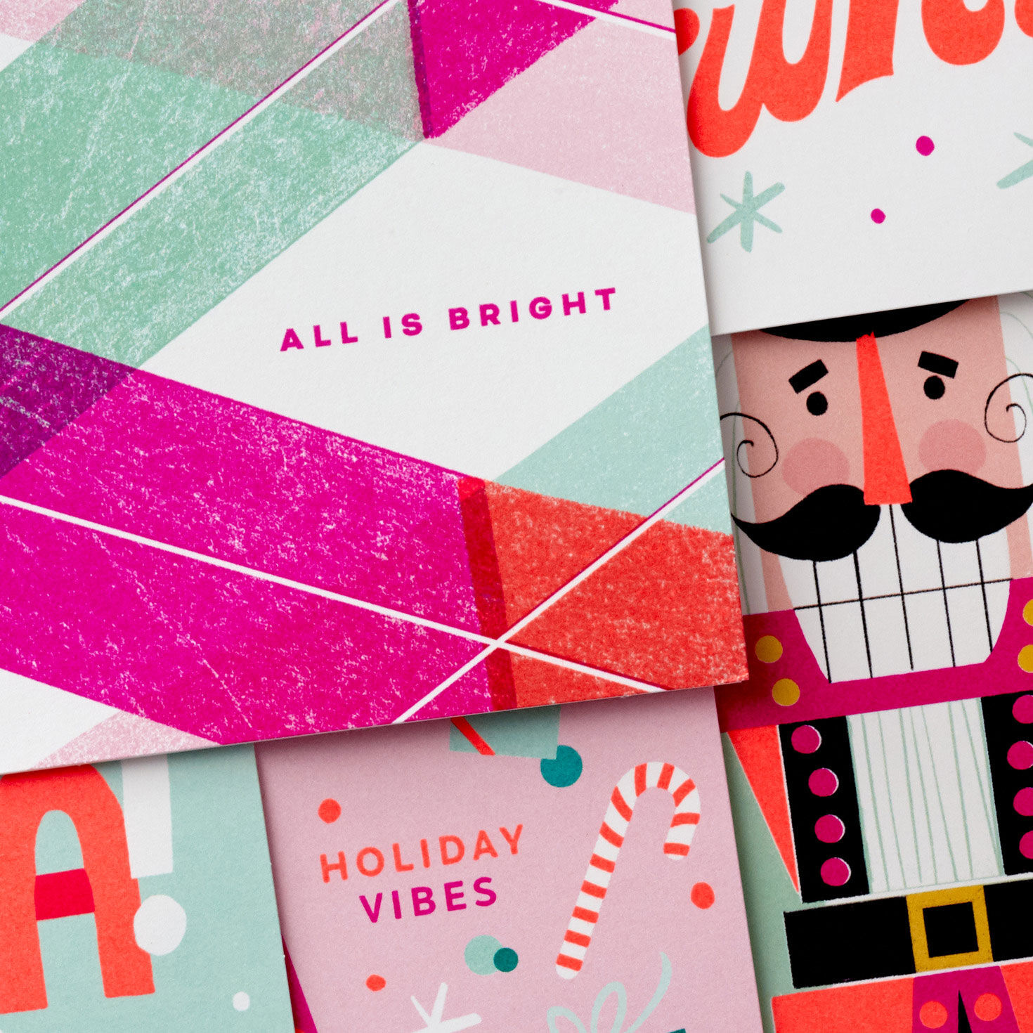Neon Fun Boxed Christmas Card Assortment card frotn detail image number 5