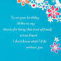 Thanks for Being a True Friend Birthday Card, , large image number 3