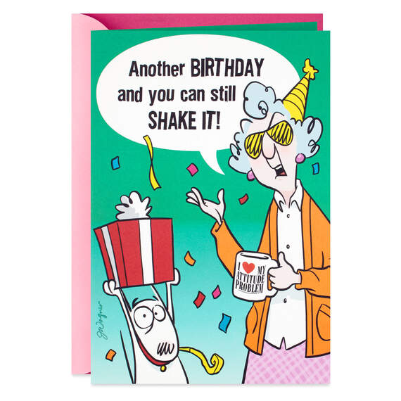 Maxine™ You Can Still Shake It Funny Pop Up Birthday Card, , large image number 1