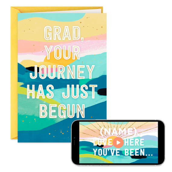 Love Where You're Going Video Greeting Graduation Card, , large image number 1