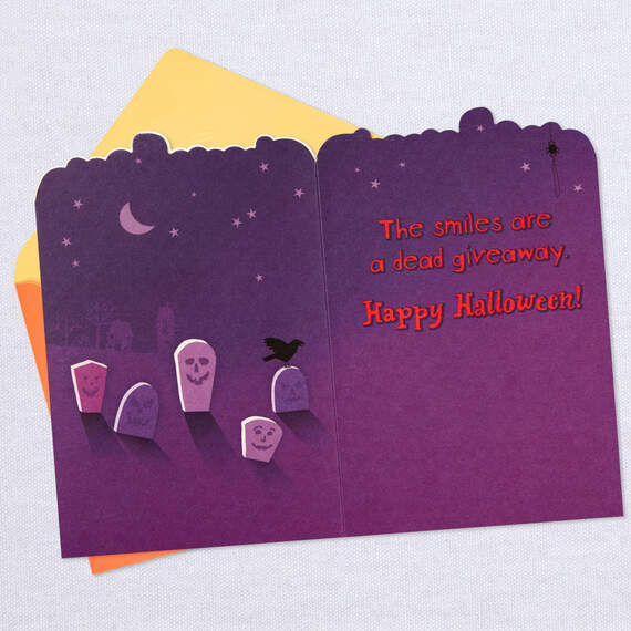 Smiling Skeleton Funny Halloween Card for Grandson, , large image number 3