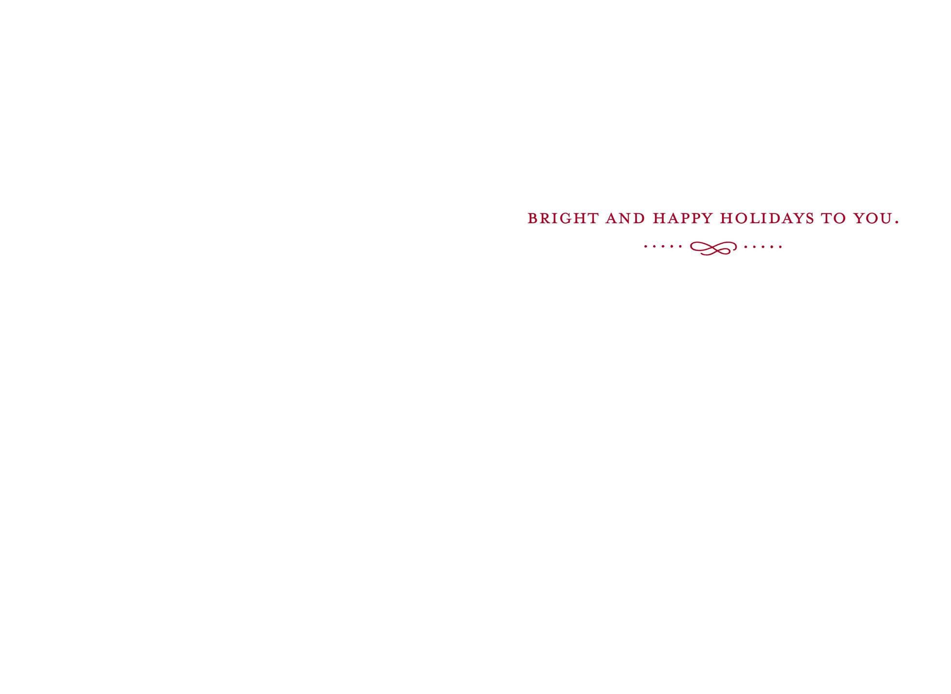 Silver Jingle Bells Christmas Card