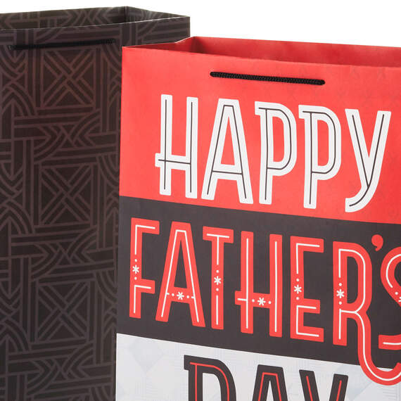 14.4" Geometric and Father's Day 2-Pack Extra-Large Gift Bags, , large image number 3