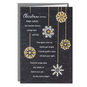Foil Ornaments on Black Boxed Christmas Cards Pack Card Front with Envelope image number 2