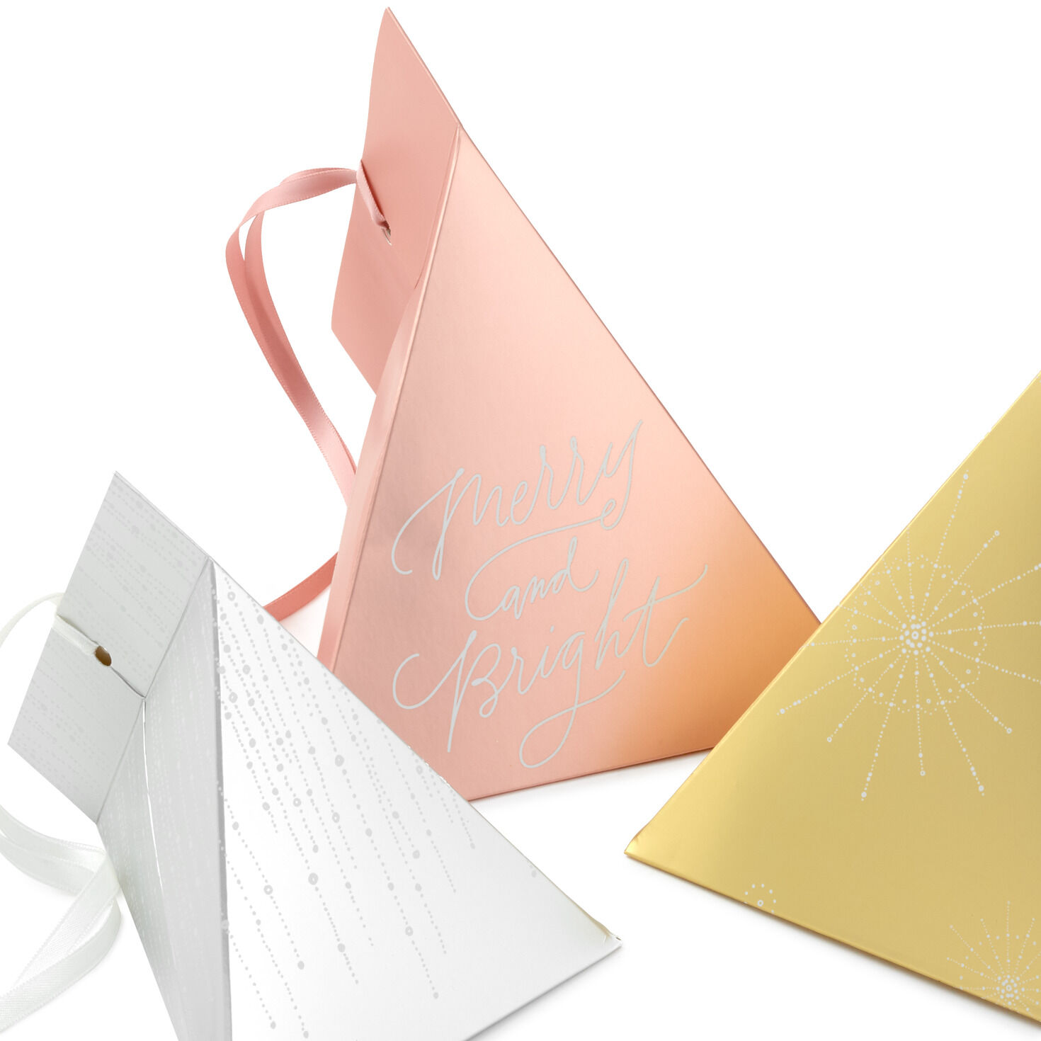 Metallic Mix Assortment Small Christmas Gift Boxes  image number 4